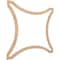Ekena Millwork 23 38W x 23 38H x 38T Small Lilley Decorative Fretwork Wood Ceiling Panels, Hickory CELW23X23X0375LEYHI - alternate 10